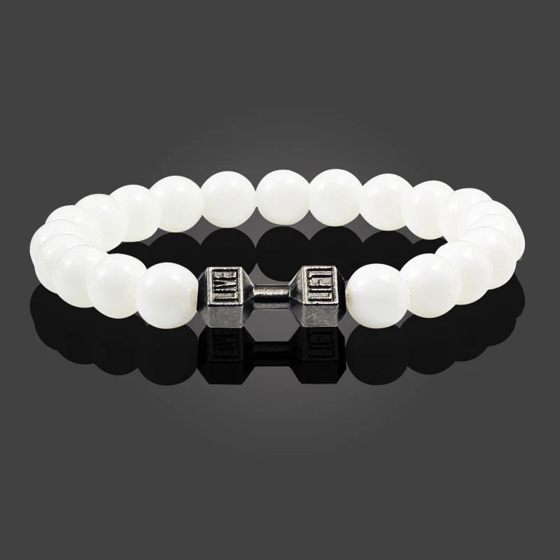 BracBell™ White Pocelain Natural Stone Bracelets