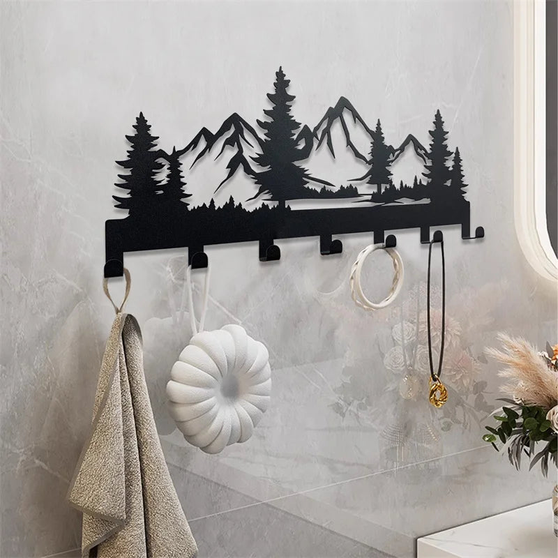 FormEx™ Mountain Forest Shape Metal Key Holder