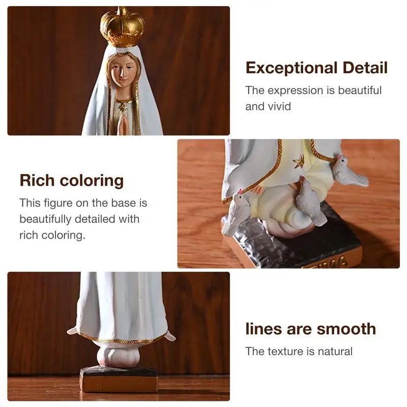 structure™ Lady Of Fatima Holy Figurine Hand-Painted.