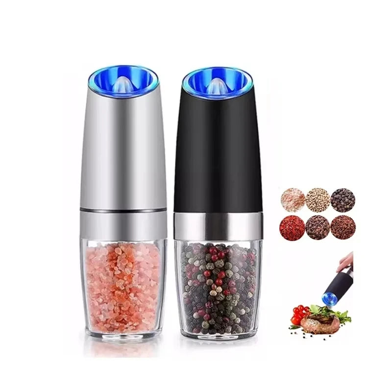 SalTer™ Electric Automatic Mill Spice Salt and Pepper Grinder Gravity .