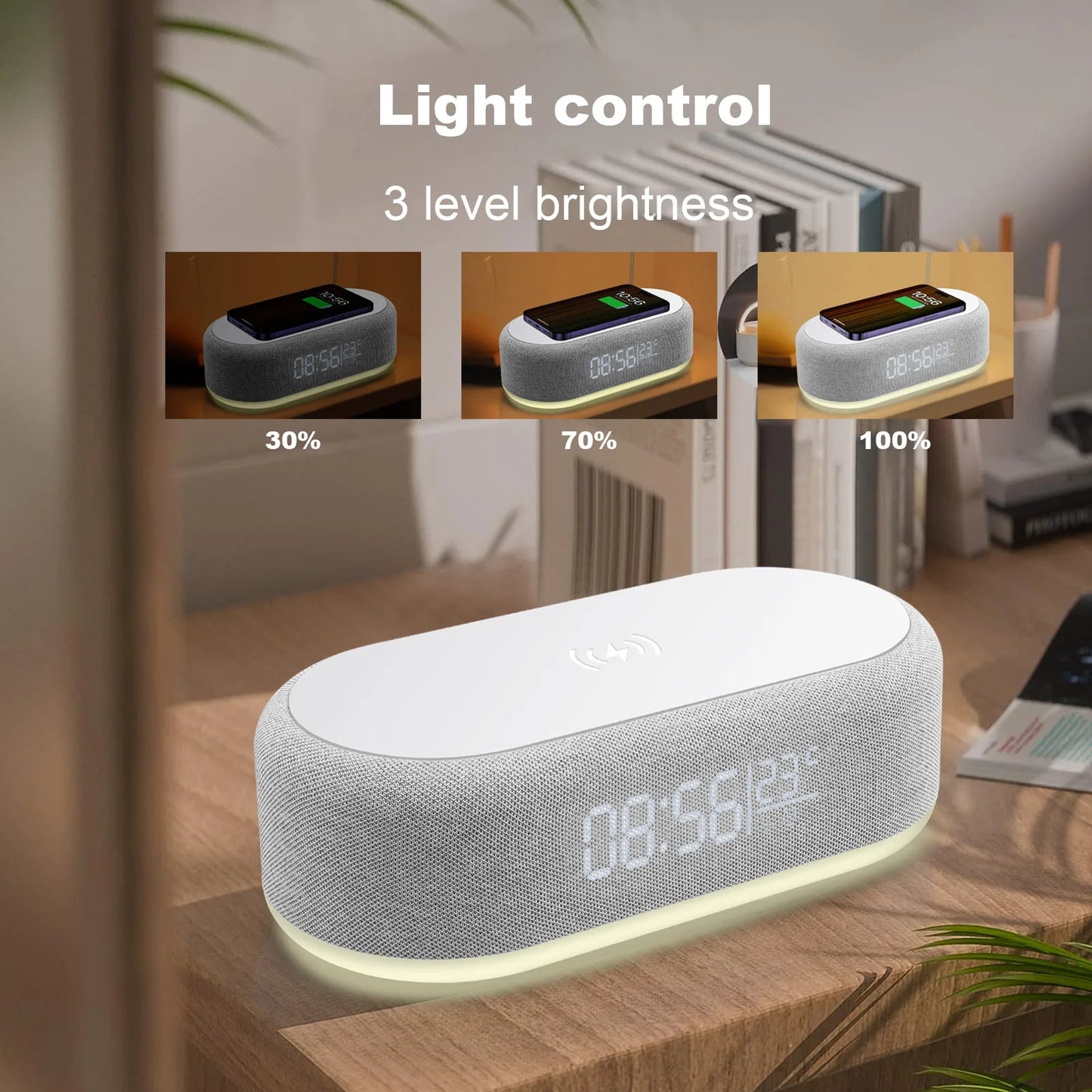 TimeCore™Wireless Charger Alarm Clock Time.