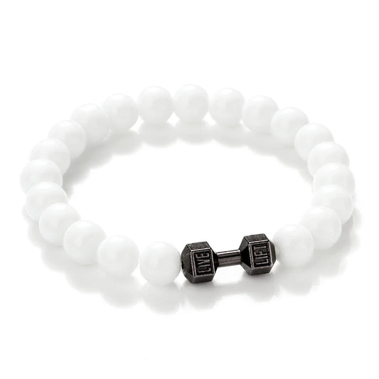 BracBell™ White Pocelain Natural Stone Bracelets